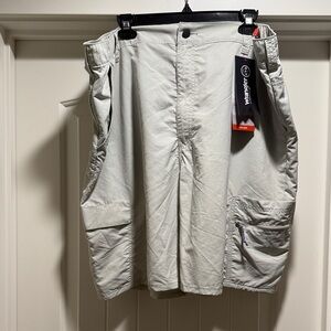 Weatherproof Light Gray Cargo Shorts